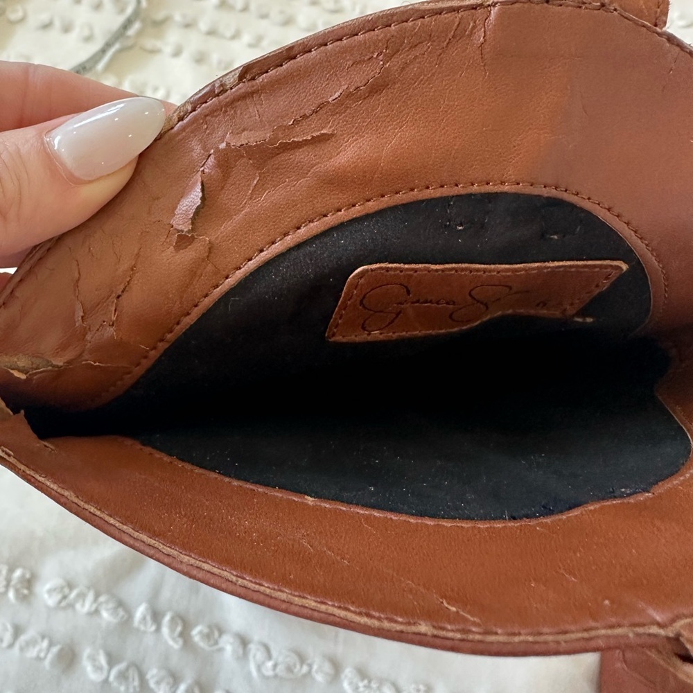 Jessica Simpson Caralee Round Toe Leather Western Boot - Picture 9 of 11